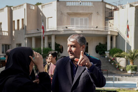 محمد اسلامی معاون رییس جمهور و رییس سازمان انرژی اتمی در حاشیه جلسه هیات دولت - ۲۶ مهر