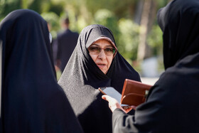 انسیه خزعلی معاون رییس جمهور در امور زنان و خانواده در حاشیه جلسه هیات دولت - ۲۶ مهر