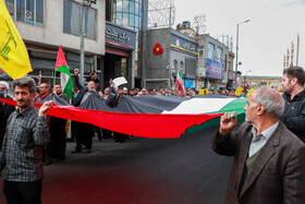 تظاهرات مردم زنجان در محکومیت حمله به بیمارستان المعمدانی غزه