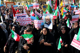 تجمع مردم یاسوج در محکومیت بمباران بیمارستان المعمدانی غزه