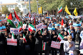 تجمع مردم یاسوج در محکومیت بمباران بیمارستان المعمدانی غزه