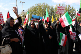 تجمع مردم یاسوج در محکومیت بمباران بیمارستان المعمدانی غزه