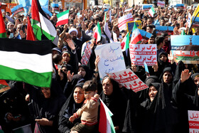 تجمع مردم یاسوج در محکومیت بمباران بیمارستان المعمدانی غزه