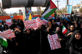 تجمع مردم یاسوج در محکومیت بمباران بیمارستان المعمدانی غزه