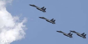 پرواز هواپیماهای ترابری آمریکا همراه با جنگنده‌هایی از الانبار به سمت اردن
