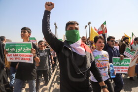 تجمع مردم اهواز در محکومیت جنایات رژیم صهیونیستی در نسل کشی غزه