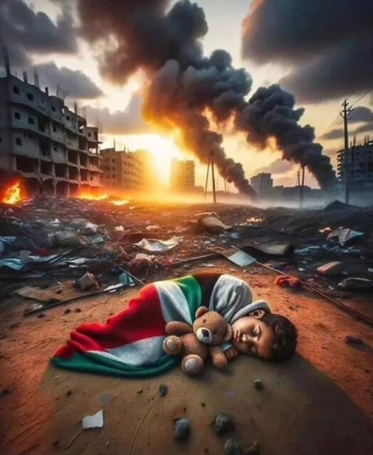 رنگ غم در نقاشیهای غزه پررنگ شد