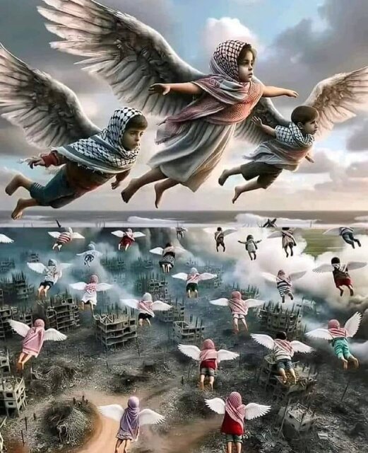 رنگ غم در نقاشیهای غزه پررنگ شد