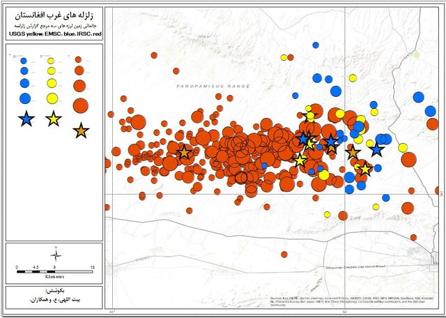 جابهجایی حدود ۱۰۰ سانتیمتری در غرب افغانستان به دلیل رخداد زلزلههای بزرگ
