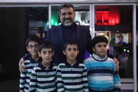 وزیر ارشاد در کنار بچه‌ها فیلم‌ تماشا کرد