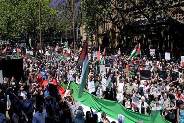 برپایی تظاهرات در سیدنی برای اعلام همبستگی با مردم فلسطین