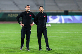تمرین تیم فوتبال پرسپولیس پیش از دیدار با استقلال تاجیکستان