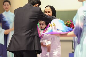 مدال نقره پاراآسیایی بر گردن نوزاد سه ماهه!+ عکس