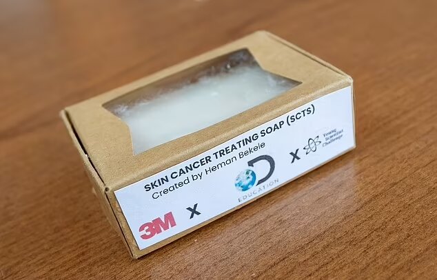 دانش آموز ۱۴ ساله صابونی برای درمان سرطان پوست ساخت