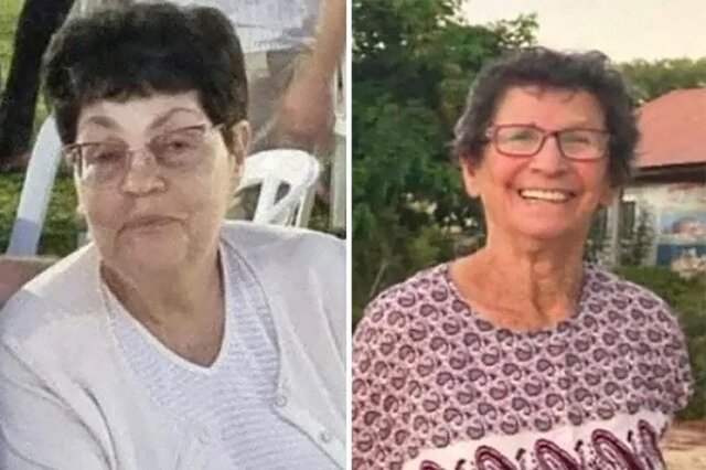 از راست، یوخفد لیوشیتز و نوریت اسحاق صهیونیست آزاد شده از جزئیات محل نگهداری خود در غزه گفت