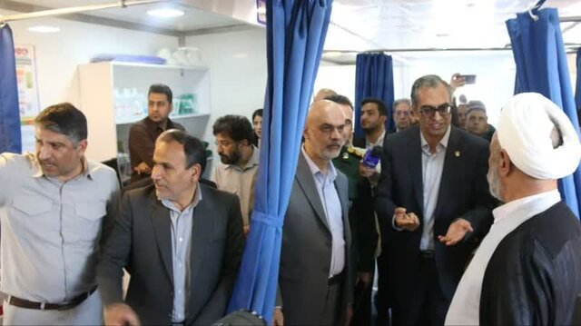 بیمارستان سیار مجتمع مس سرچشمه رفسنجان راهاندازی شد
