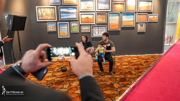 سوپرایز پاییزی ظریف مصور در نمایشگاه فرش ماشینی، موکت و کفپوشها