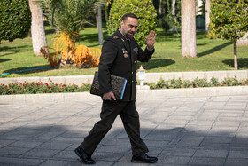 محمدرضا قرایی آشتیانی، وزیر دفاع در حاشیه جلسه هیات دولت - ۳ آبان