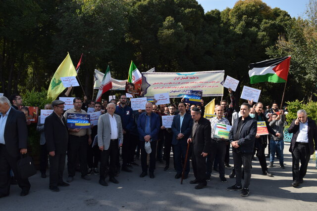 کلیمیان اصفهان جنایات رژیم صهیونیستی در غزه و فلسطین را محکوم کردند