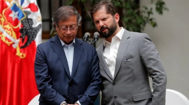 گابریل بوریک (تصویر راست) و گوستاوو پترو (تصویر چپ) بولیوی، شیلی و کلمبیا سفرای خود را از اراضی اشغالی فراخواندند