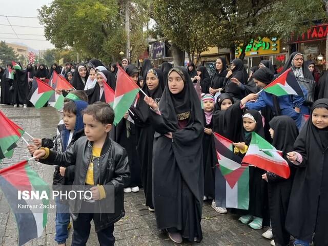 اجتماع مردم غرب اهواز در حمایت از مردم مظلوم غزه+ عکس