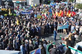 راهپیمایی ۱۳ آبان در کاشمر