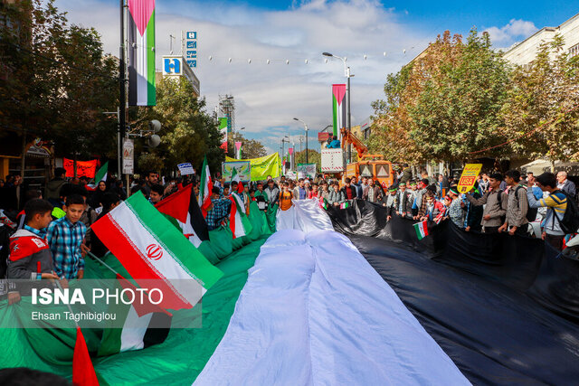 بازتاب محکومیت گسترده جنایات رژیم صهیونیستی در راهپیمایی ۱۳ آبان در رسانههای خارجی