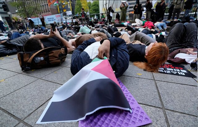 اعتراض به جنایات صهیونیستها در غزه و حمایت از فلسطین در ۵ قاره جهان