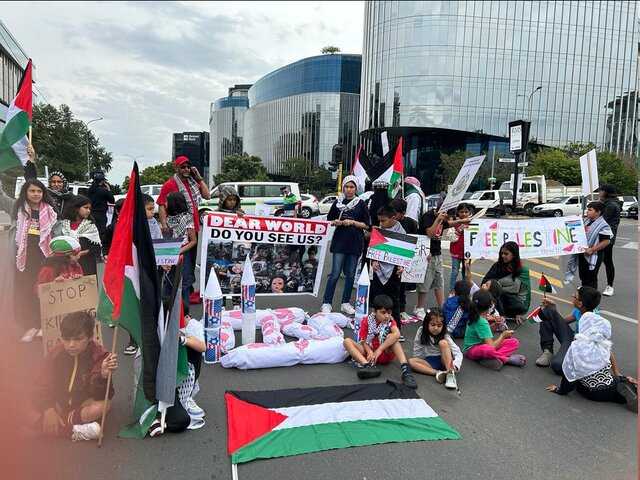 اعتراض به جنایات صهیونیستها در غزه و حمایت از فلسطین در ۵ قاره جهان