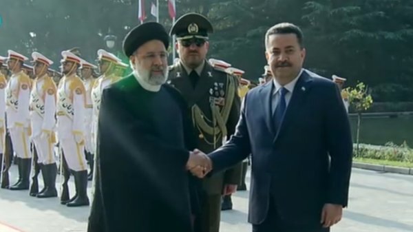 استقبال رسمی رئیسی از نخست وزیر عراق استقبال رسمی رئیسی از نخست وزیر عراق