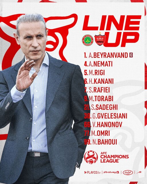 ترکیب پرسپولیس برابر استقلال تاجیکستان مشخص شد