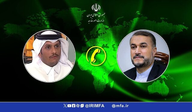 رایزنی ایران و قطر پیرامون برخی ابتکارات مطروحه برای آتش بس احتمالی در غزه