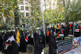 اجتماع طلاب و اساتید حوزه‌های علمیه خواهران در محکومیت حملات رژیم صهیونیستی به غزه