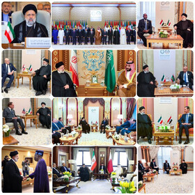 گزارش اینستاگرامی امیرعبداللهیان از برگزاری نشست اضطراری سران کشورهای اسلامی و عرب در ریاض