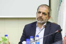 حامد علیاکبرزاده رییس سازمان ترویج مطالعه و نشر جهاد دانشگاهی در نشست خبری سی امین جشنواره ملی کتاب دانشجویی