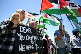 «غزه، جهان صدای شما را می‌شنود»؛ تظاهرات حامیان فلسطین در نقاط مختلف