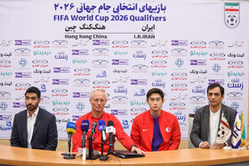نشست خبری یورن اندرسن سرمربی تیم ملی هنگکنگ پیش از بازی با تیم ملی ایران