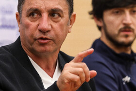 نشست خبری امیر قلعهنویی سرمربی تیم ملی ایران پیش از بازی با تیم ملی هنگکنگ