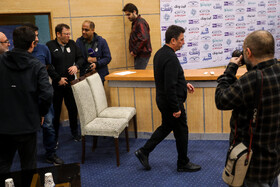 در حاشیه نشست خبری امیر قلعهنویی سرمربی تیم ملی ایران پیش از بازی با تیم ملی هنگکنگ