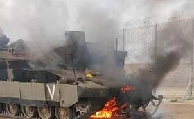 سرایاالقدس با راکت‌های«تاندوم» خودروهای نظامی صهیونیست‌ها را هدف قرار داد