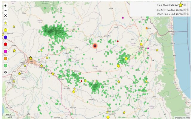 گسل «مسجدلو» عامل ۵ زمیلرزه مشگینشهر استان اردبیل/ماکو با زلزله ۴.۳ لرزید