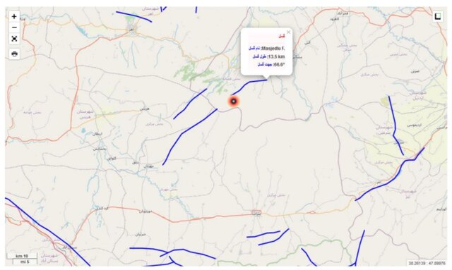 گسل «مسجدلو» عامل ۵ زمیلرزه مشگینشهر استان اردبیل/ماکو با زلزله ۴.۳ لرزید
