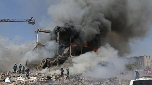 عکس: پایگاه خبری BNN انفجار در دانشکده شیمی دانشگاه «ایروان» قربانی گرفت