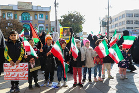 راهپیمایی مردم کرمانشاه در حمایت از کودکان و زنان مظلوم غزه