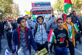 راهپیمایی مردم یاسوج در حمایت از کودکان و زنان مظلوم غزه