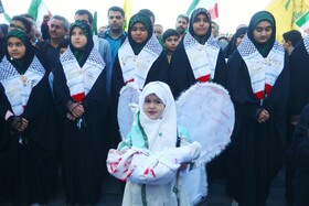 راهپیمایی مردم همدان در حمایت از کودکان و زنان مظلوم غزه