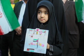 راهپیمایی مردم بیرجند در حمایت از کودکان و زنان مظلوم غزه