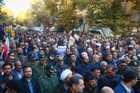 راهپیمایی مردم همدان در حمایت از کودکان و زنان مظلوم غزه