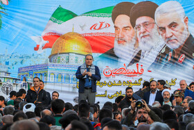 راهپیمایی مردم زنجان در حمایت از کودکان و زنان مظلوم غزه