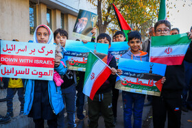 راهپیمایی مردم زنجان در حمایت از کودکان و زنان مظلوم غزه